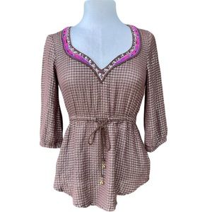 Free People Boho Peasant Top